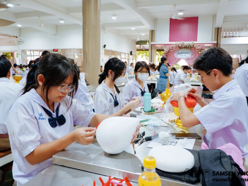 กิจกรรมทำพานไหว้ครู วันพุธที่ 11 มิถุนายน 2568