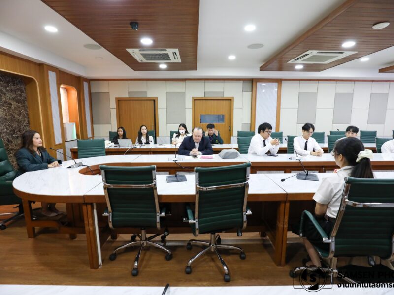 ปัจฉิมนิเทศนิสิตฝึกประสบการณ์วิชาชีพ ปีการศึกษา 2569 โรงเรียนสามเสนวิทยาลัย ณ ห้องแพรวชมพู วันพฤหัสบดีที่ 1 ตุลาคม 2569