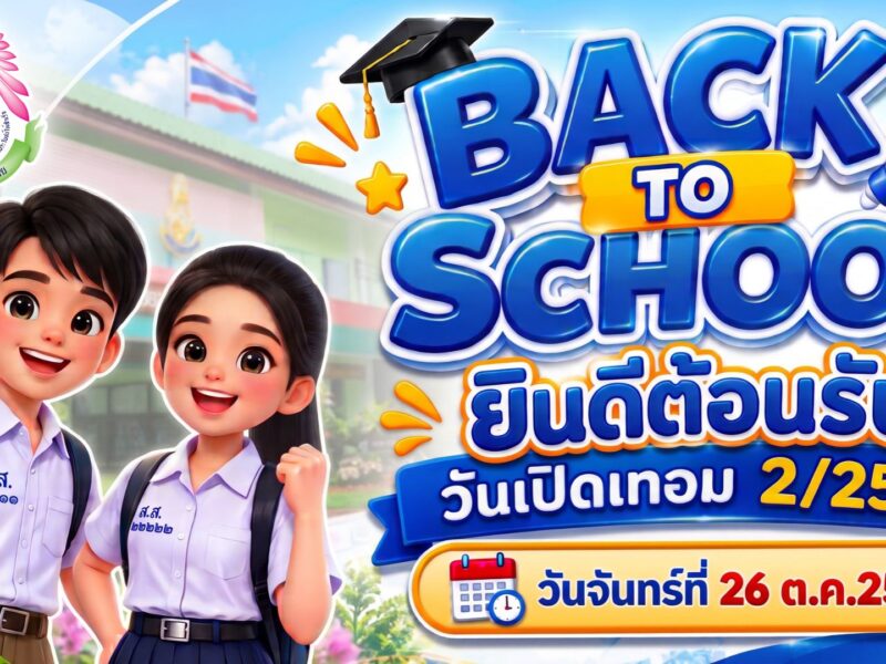 🎒✨Welcome Back to School!✨🎒 🩷 ยินดีต้อนรับลูกสามเสนฯ สู่รั้วชมพู-เขียว 💚  ในวันเปิดภาคเรียนที่ 2 ปีการศึกษา 2569 วันจันทร์ที่ 26 ตุลาคม พ.ศ. 2569